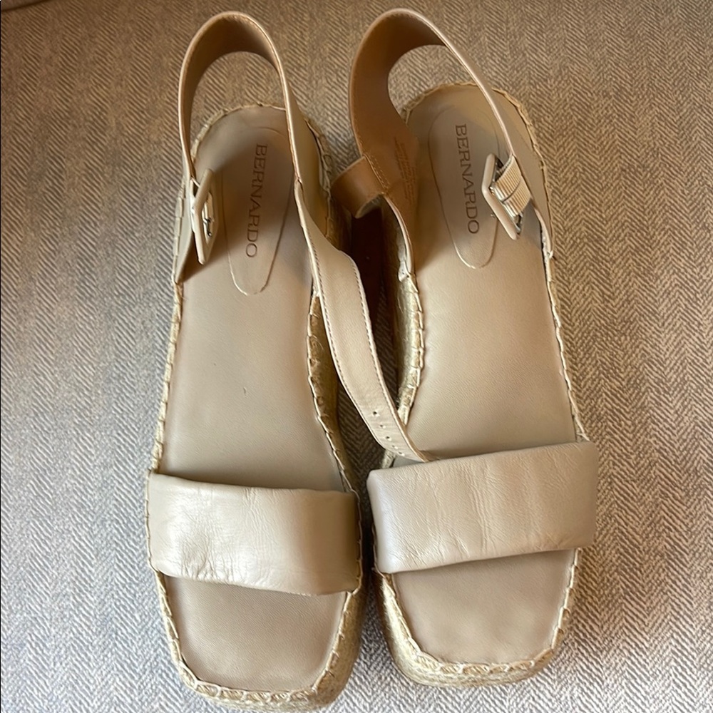 Bernardo Mallorca Espadrille Platform Sandals Size 11